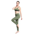 Beliebte fabrikgewohnte hochwertige Leggings Armee Grüne Frauen Sport Leggings Yogahosen